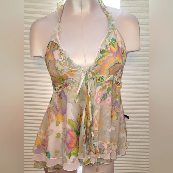 Moda International Tops - Rare Victoria's Secret Moda International silk halter
